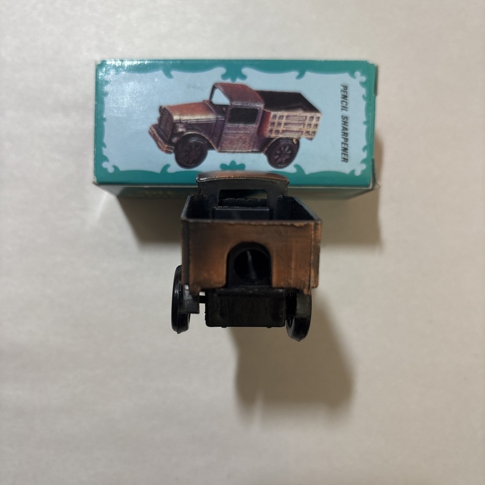 Bronze Die-Cast Classic Truck Collectible Pencil Sharpener/w Box EUC - Picture 6 of 6
